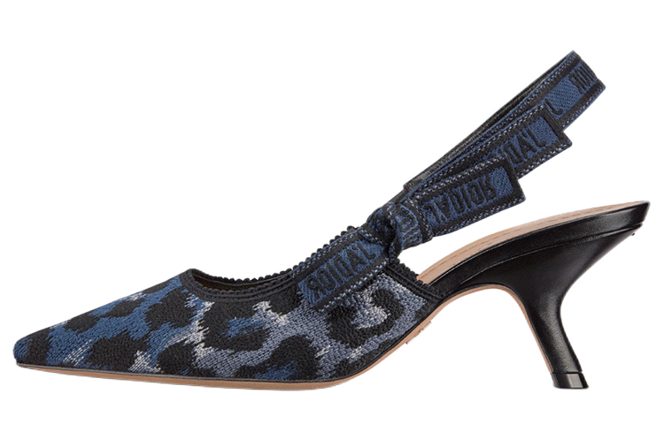 Buy (W) Dior J'Adior Tumit Tinggi Bersulam 'Hitam Biru' KCP866DLP_S68B