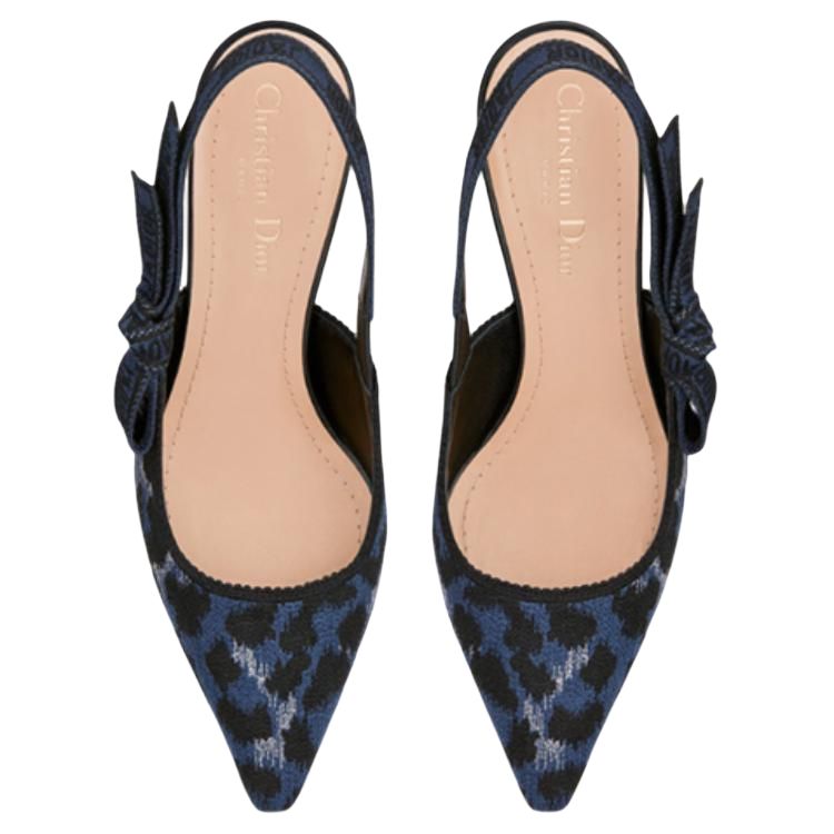 Purchase (W) Dior J'Adior Tumit Tinggi Bersulam 'Hitam Biru' KCP866DLP_S68B