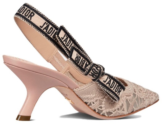 (W) Dior J'Adior Heels Slingback Bordir 'Pink' 6.5cm KCP866VOY_S67P KDP944MCM_S63P Lookbook (W) Dior J'Adior Heels Slingback Bordir 'Pink' 6.5cm KCP866VOY_S67P KDP944MCM_S63P