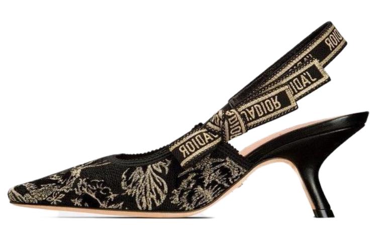 (Women) Dior J&#x27;Adior Embroidered Suede &#x27;Black Stiletto&#x27; KDP919JHV_S21X