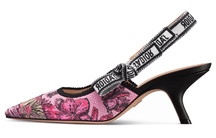 (Women) Dior J&#x27;Adior Fabric &#x27;Comfort Casual&#x27; Slingback Pumps 65mm &#x27;White&#x27; KDP866ESR_S49K