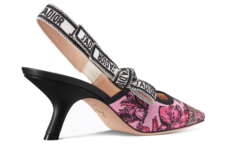 Lookbook (W) Dior J''Adior Stoffen Slingback Pumps 65mm ''Wit'' KDP866ESR_S49K KCP866VOY_S67P