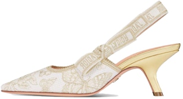 (Women) Dior J'Adior Fabric 'Elegant Comfort' Slingback Heels 6.5cm 'Black' KDV028BMT_S26X (Women) Dior J'Adior Fabric 'Elegant Comfort' Slingback Heels 6.5cm 'Black' KDV028BMT_S26X