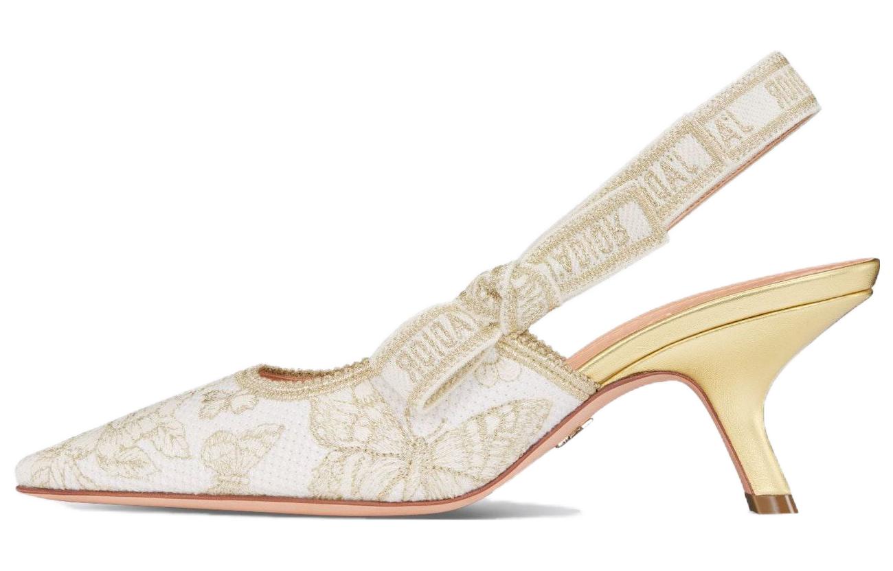 Buy (W) Dior J''Adior Slingback en Tissu Confort Élégant Talons 6.5cm ''Noir'' KDP866ESR_S49K