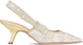 (Women) Dior J'Adior Fabric 'Elegant Comfort' Slingback Heels 6.5cm 'Black' KDV028BMT_S26X