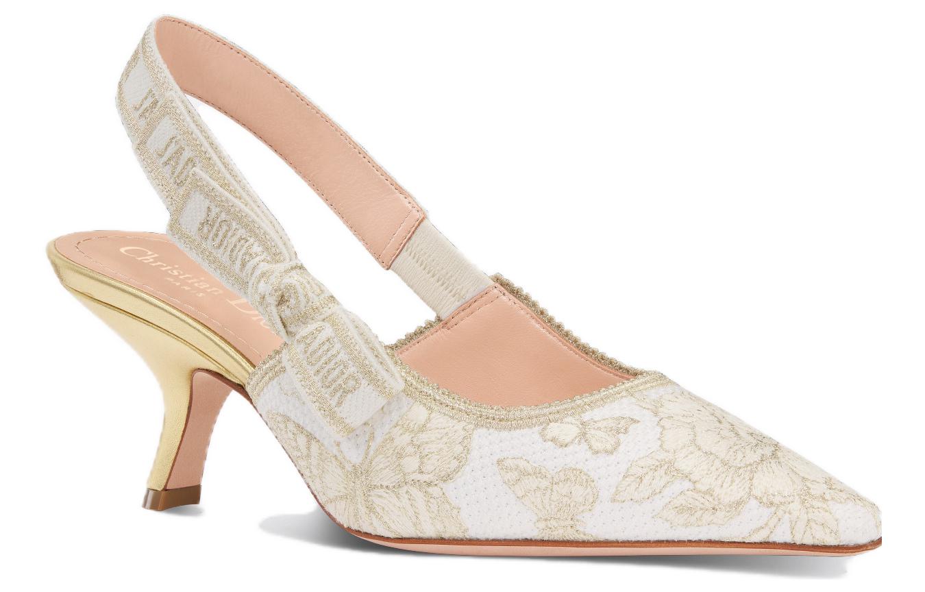 Lookbook (W) Dior J''Adior Slingback en Tissu Confort Élégant Talons 6.5cm ''Noir'' KDP866ESR_S49K