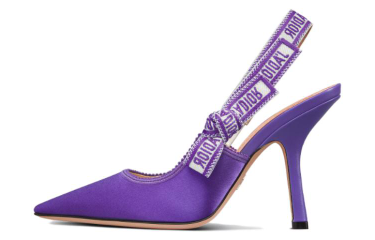 (Women) Dior J'Adior Fabric Pointed-Toe Slingback 6.5cm Heel 'Black' KCV028BXT_S21X