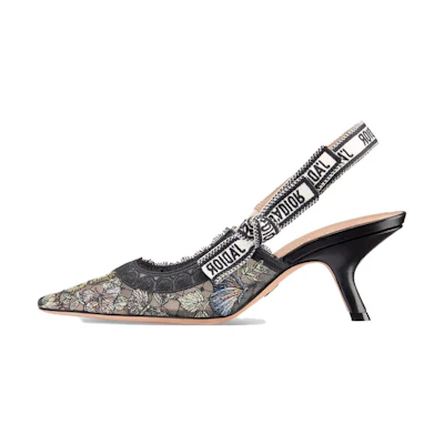 (W) Dior J'Adior Fabric Pointed-Toe Slingback 'Purple' High Heels 10cm KCP920SEM_S15V