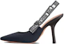 Buy (W) Dior J'Adior Fabric Slingback Pumps 'Hitam Coklat' KCP868SGD_S42M KCP867EFR_S56B