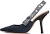 (W) Dior J'Adior Kasut Slingback Kain 'Hitam Coklat' KCP868SGD_S42M KCP867EFR_S56B