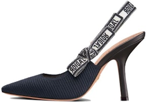 (Women) Dior J'Adior Fabric Slingback Pumps 'Black Brown' KCP868SGD_S42M (Women) Dior J'Adior Fabric Slingback Pumps 'Black Brown' KCP868SGD_S42M
