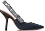 Order (W) Dior J'Adior Kasut Slingback Kain 'Hitam Coklat' KCP868SGD_S42M KCP867EFR_S56B