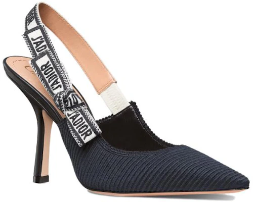 (W) Dior J'Adior Fabric Slingback Pumps 'Hitam Coklat' KCP868SGD_S42M KCP867EFR_S56B Lookbook (W) Dior J'Adior Fabric Slingback Pumps 'Hitam Coklat' KCP868SGD_S42M KCP867EFR_S56B