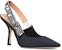 (W) Dior J'Adior Kasut Slingback Kain 'Hitam Coklat' KCP868SGD_S42M KCP867EFR_S56B
