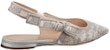 (W) Dior J'Adior Flat Slingback Sandal 'Sulaman Kelabu' KCB577TJE_S37W