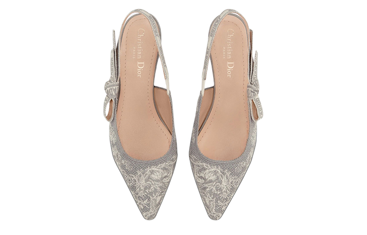 Shop (W) Dior J'Adior Flat Slingback Sandal 'Sulaman Kelabu' KCB577TJE_S37W