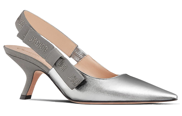 (W) Dior J'Adior High-Heeled Slide 'Silver' 圖 2