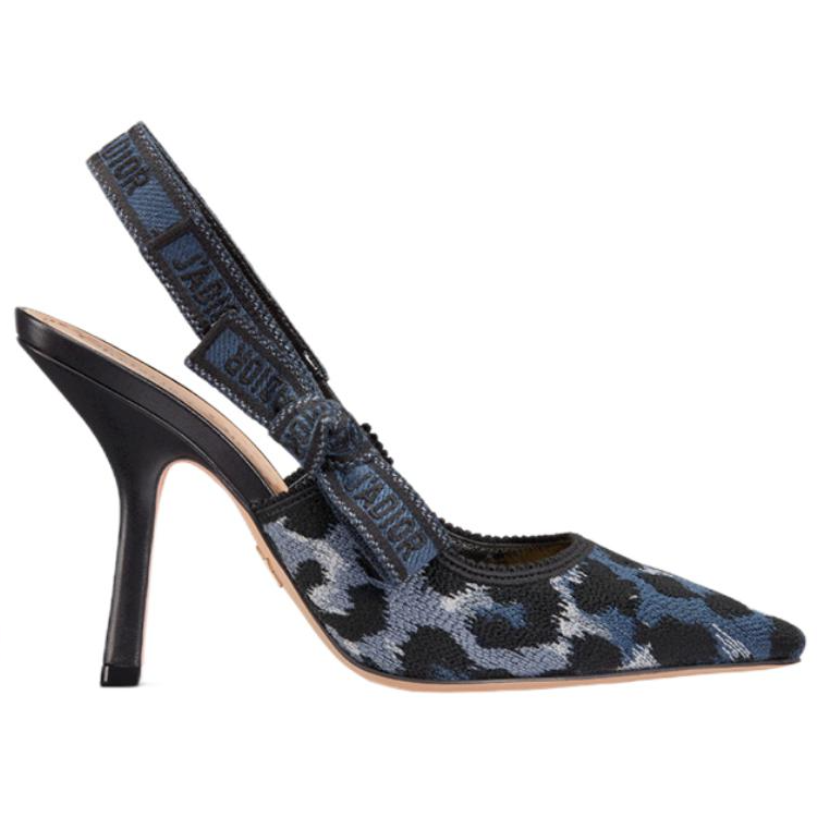 (W) Dior J'Adior High Heel 'Blue Black Embroidery' 圖 2