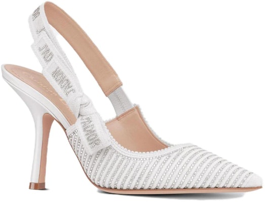 (Women) Dior J'Adior High Heel 'Crystal Cotton White' KCP867LHE_S10W Lookbook (Women) Dior J'Adior High Heel 'Crystal Cotton White' KCP867LHE_S10W