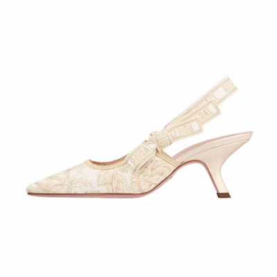 (W) Dior J'Adior High Heel 'White Embroidered'