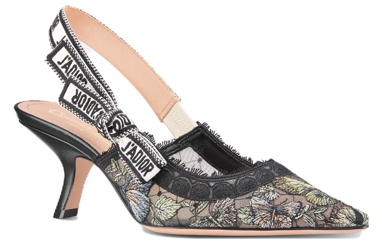 Order (W) Dior J'Adior ハイヒール 黒 "ラインストーン刺繍" KCP867CHS_S900 KCV028BMT_S26X