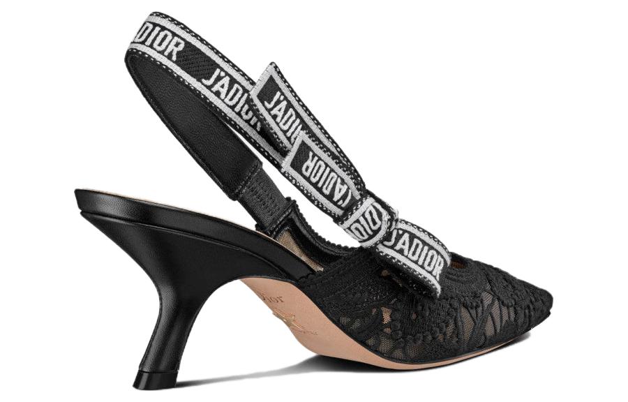 (W) Dior J'Adior High Heel Sandal 'Black Embroidery' 圖 3