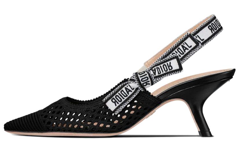 (Women) Dior J'Adior High Heels 'Black Cut-Out Embroidery' KDP882EMR_S900