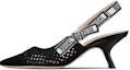 Buy (W) Dior J'Adior Kasut Tumit Tinggi 'Sulaman Hitam Potongan' KDP882EMR_S900