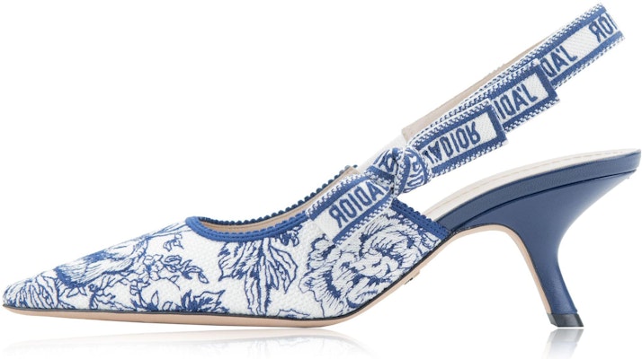 (Women) Dior J'Adior High Heels 'Embroidered Cotton Blue and White' KDP761JHR_S60W Buy (Women) Dior J'Adior High Heels 'Embroidered Cotton Blue and White' KDP761JHR_S60W
