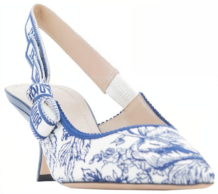 (Women) Dior J'Adior High Heels 'Embroidered Cotton Blue and White' KDP761JHR_S60W Lookbook (Women) Dior J'Adior High Heels 'Embroidered Cotton Blue and White' KDP761JHR_S60W