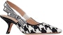 (W) Dior J'Adior Tumit Tinggi 'Houndstooth Sulaman Hitam' KDP866MPP_S19W