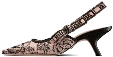 (Women) Dior J'Adior High Heels 'Pink Black Slingback' KCP761JHR_S15X (Women) Dior J'Adior High Heels 'Pink Black Slingback' KCP761JHR_S15X
