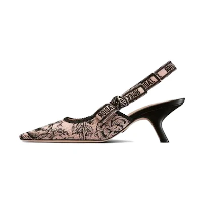(W) Dior J'Adior High Heels 'Pink Black Slingback'