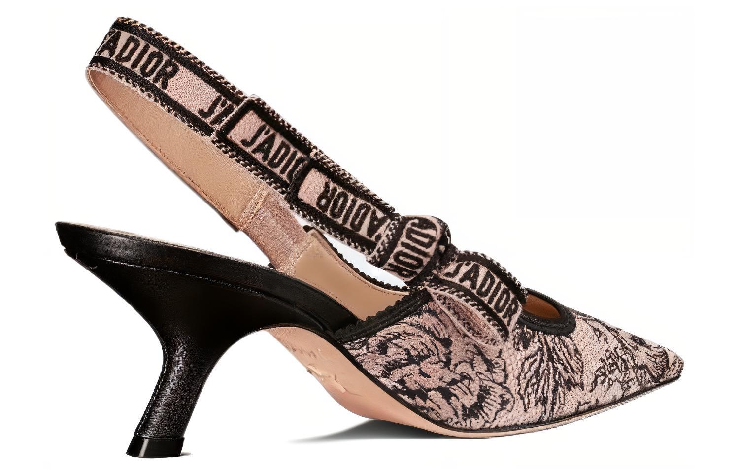 Shop (W) Tacones Altos Dior J'Adior 'Rosa y Negro Slingback' KCP761JHR_S15X
