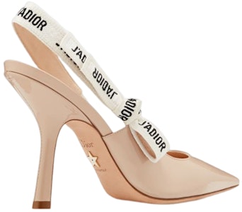 (W) Dior J'Adior Kulit Anak Lembu Patent Sandal Tumit Tinggi 'Nude' KCC201VNR_S12U Shop (W) Dior J'Adior Kulit Anak Lembu Patent Sandal Tumit Tinggi 'Nude' KCC201VNR_S12U