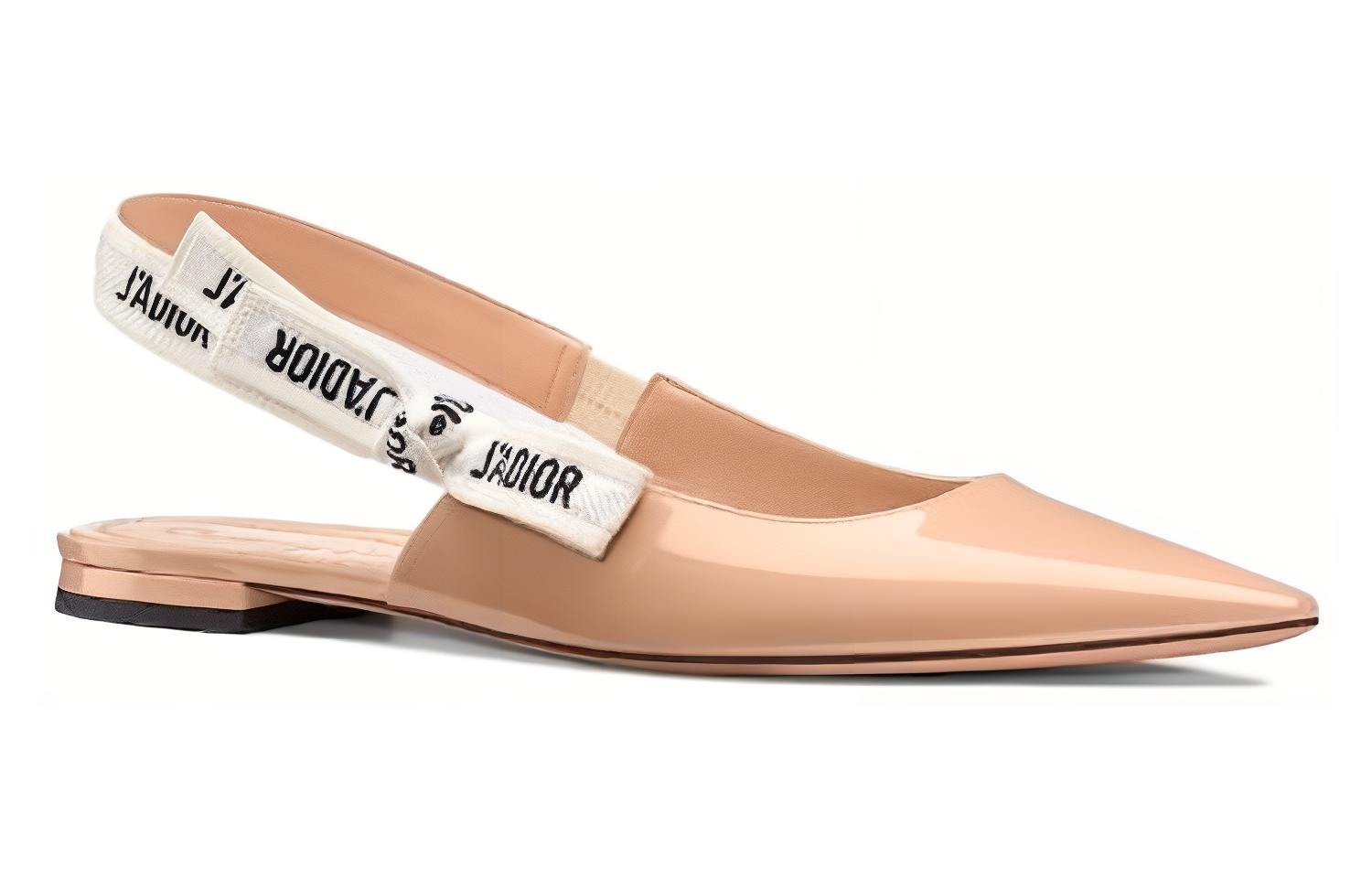 Order (W) Dior J'Adior ヌードパテントカーフスキン スリングバックフラット KCB384VNR_S12U