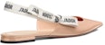 (W) Dior J'Adior Patent Calfskin Slingback Flats 'Nude' Kasut Rata Kulit Paten KCB384VNR_S12U