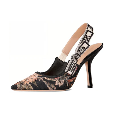 (W) Dior J'Adior Slingback 'Checkered Ribbon' KCP866MPK_S19W
