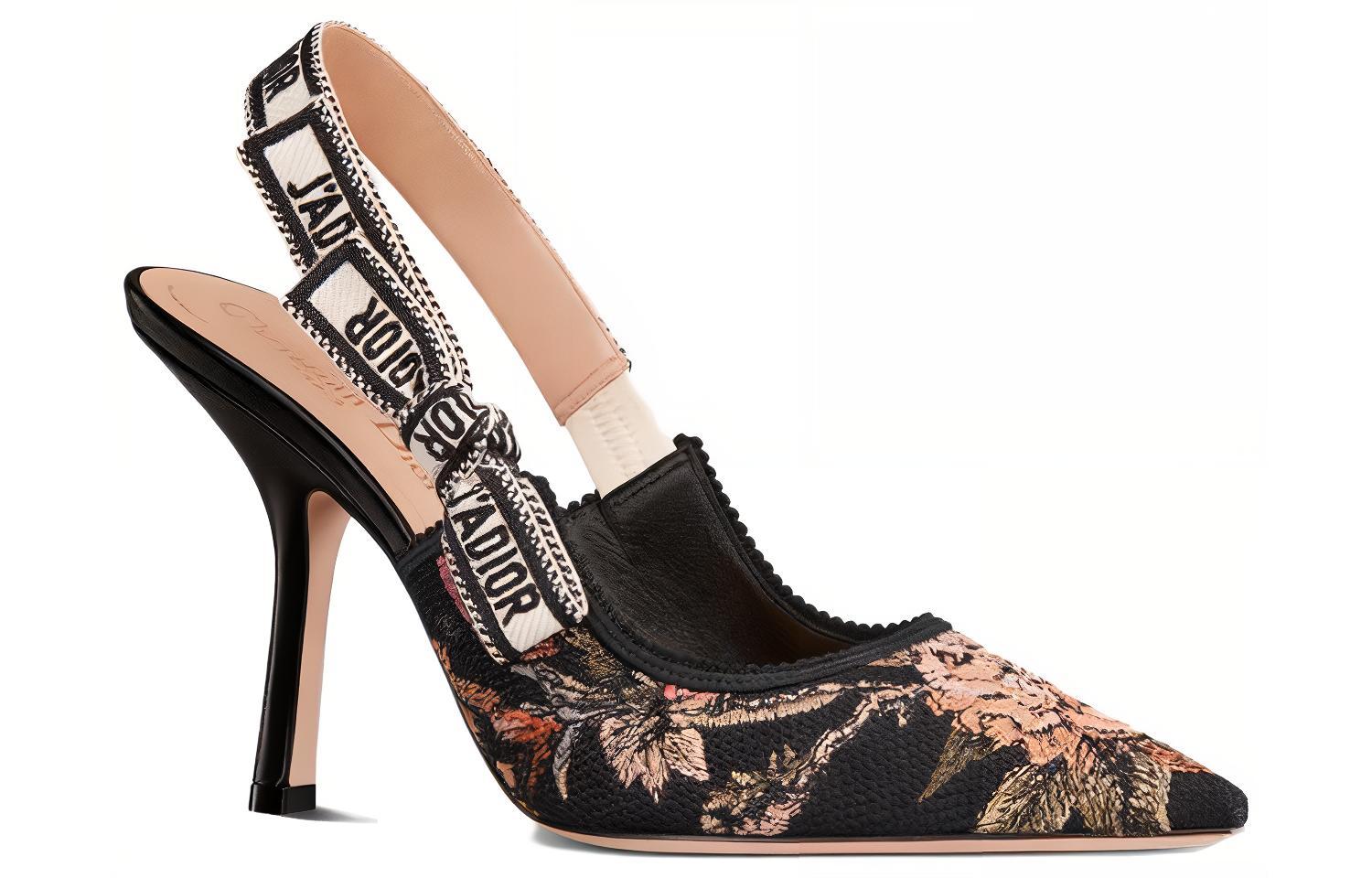 Order (W) ディオール J'Adior スリングバック チェックリボン KCP762GRY_S26X