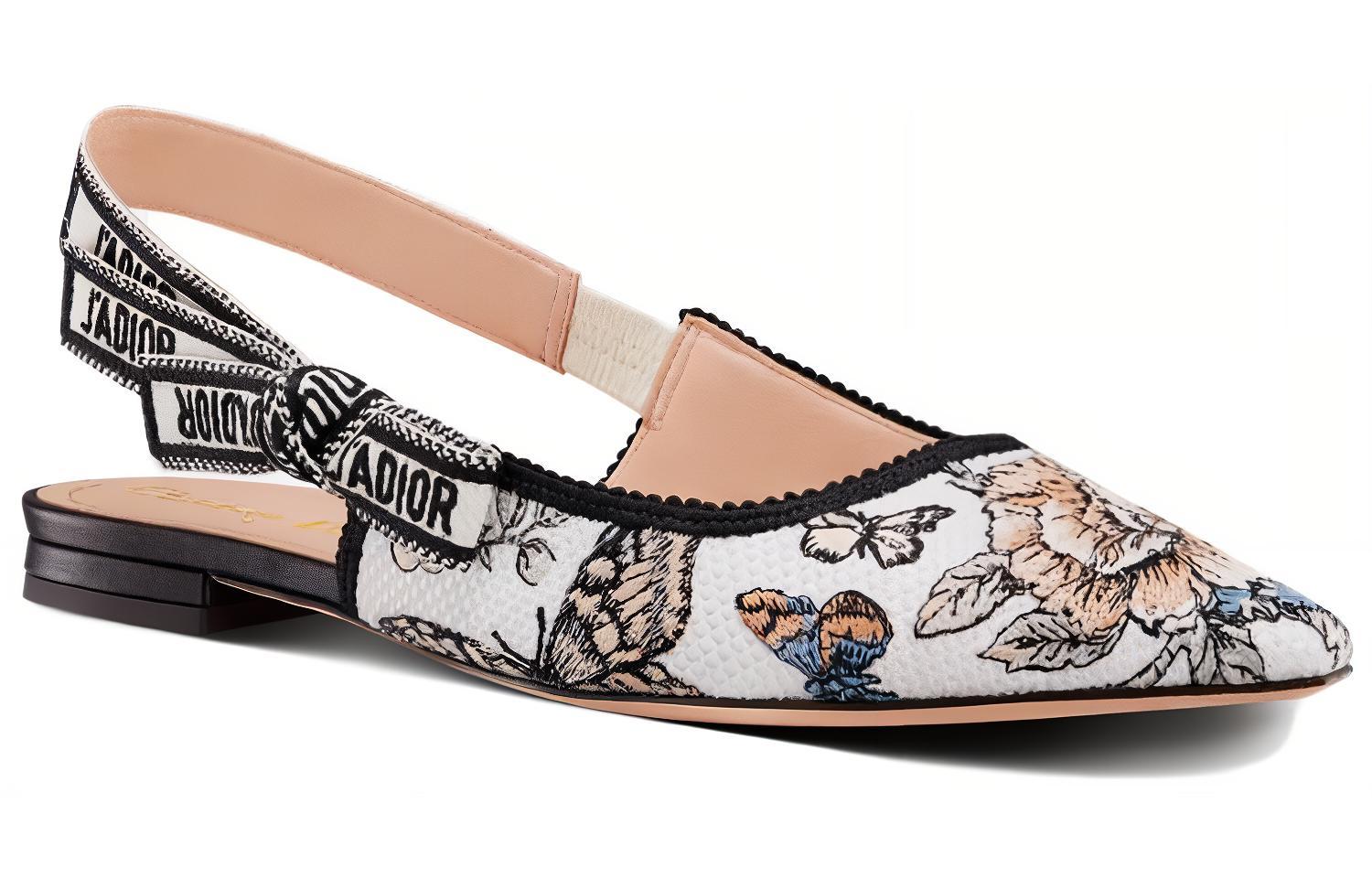 Shop (W) Dior J''Adior Slingback Ballerina ''Wit'' KCB660TMX_S73W