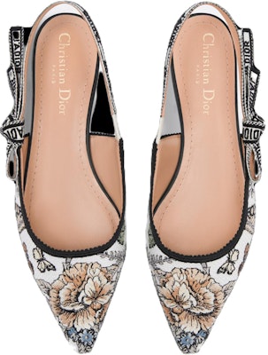 (Women) Dior J'Adior Slingback Flat 'White' KCB660TMX_S73W Purchase (Women) Dior J'Adior Slingback Flat 'White' KCB660TMX_S73W