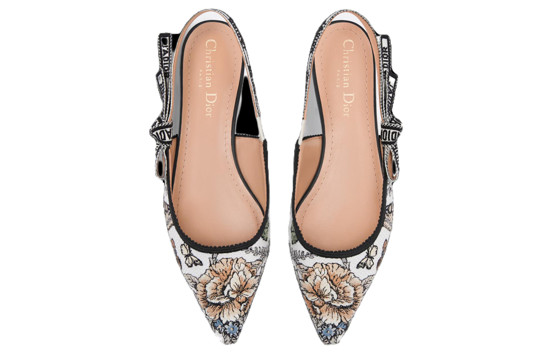 Purchase (W) Dior J''Adior Slingback Ballerina ''Wit'' KCB660TMX_S73W