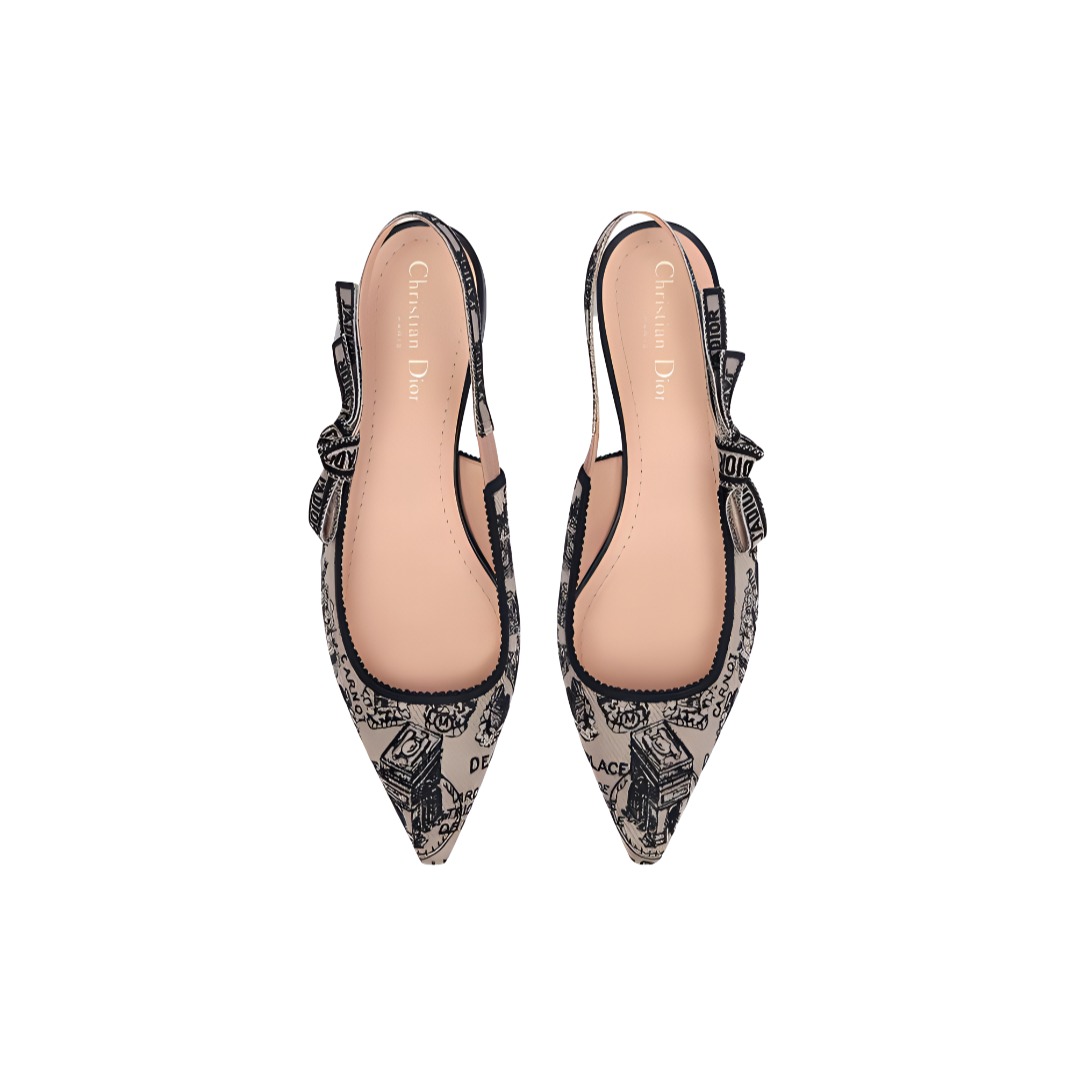 Lookbook (W) Dior J''Adior Slingback Flats ''Beige'' - Ballerines Slingback Beige Dior J''Adior KCB660KPY_S37U