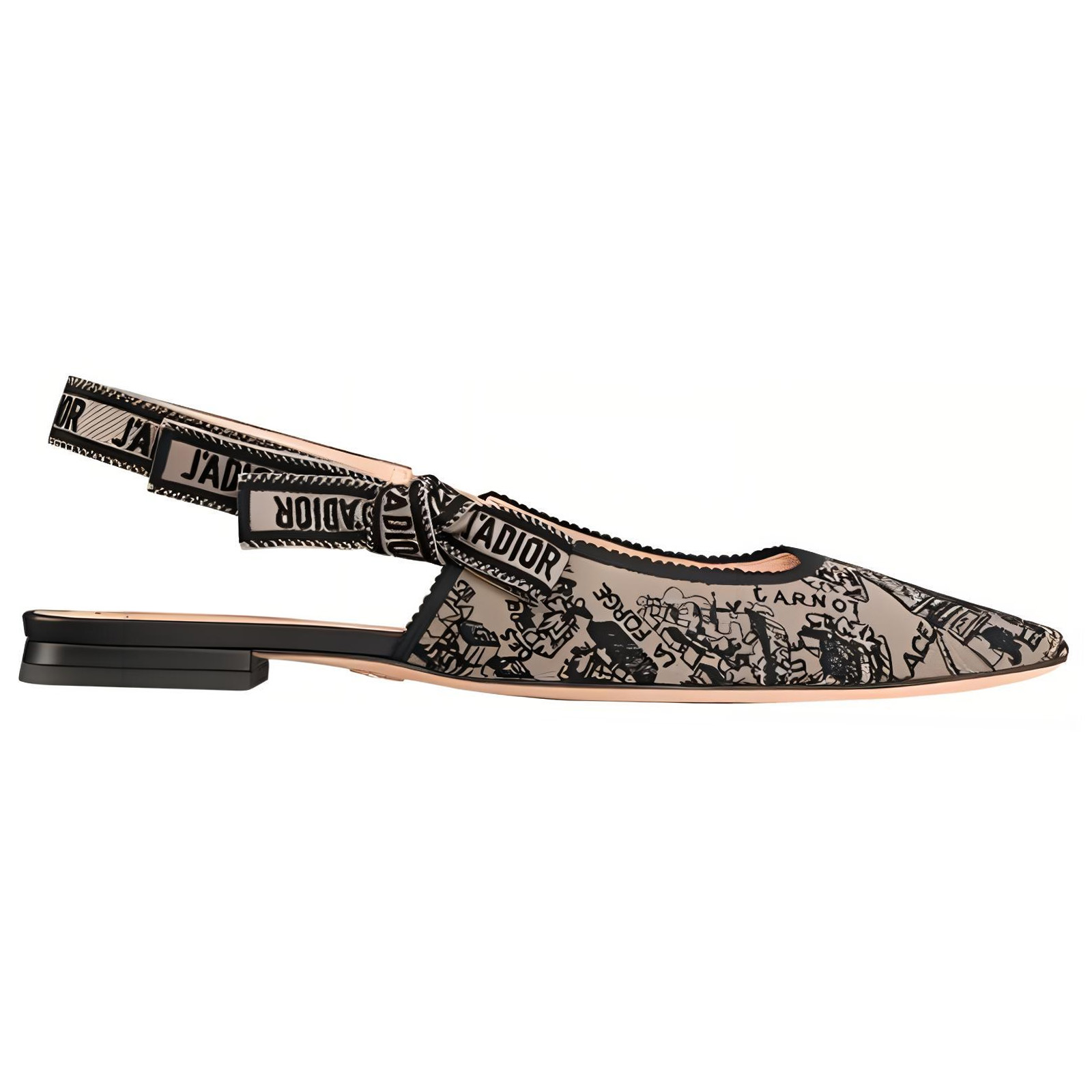 Shop (W) Dior J''Adior Slingback Flats ''Beige'' - Ballerines Slingback Beige Dior J''Adior KCB660KPY_S37U