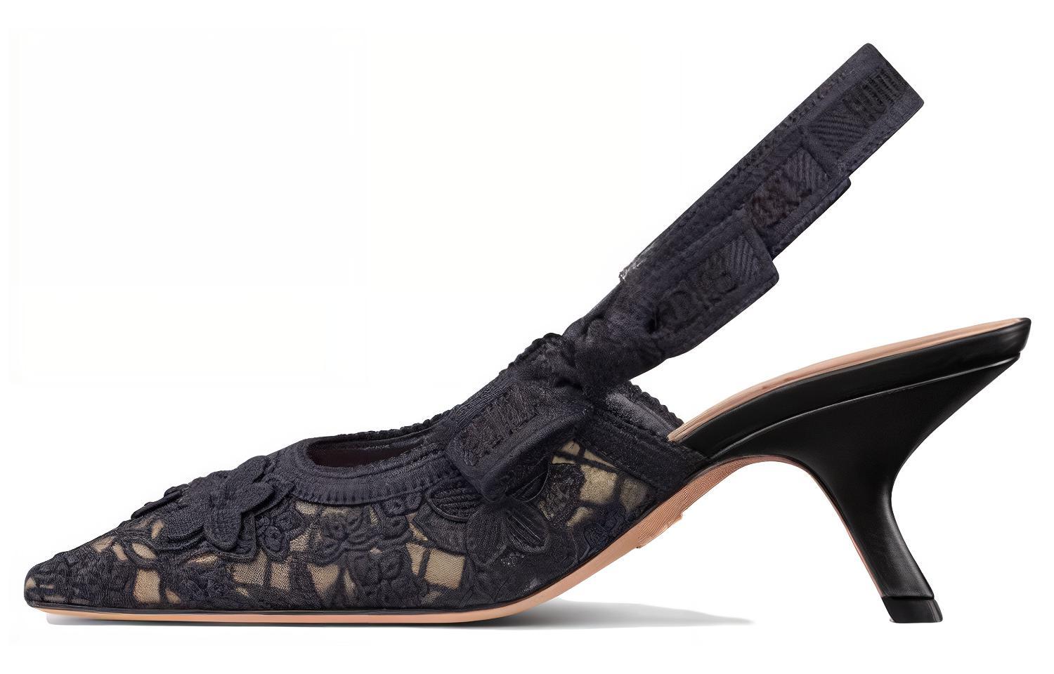 (Women) Dior J'Adior Slingback Heel 'Black and White' KDP866KPY_S37U