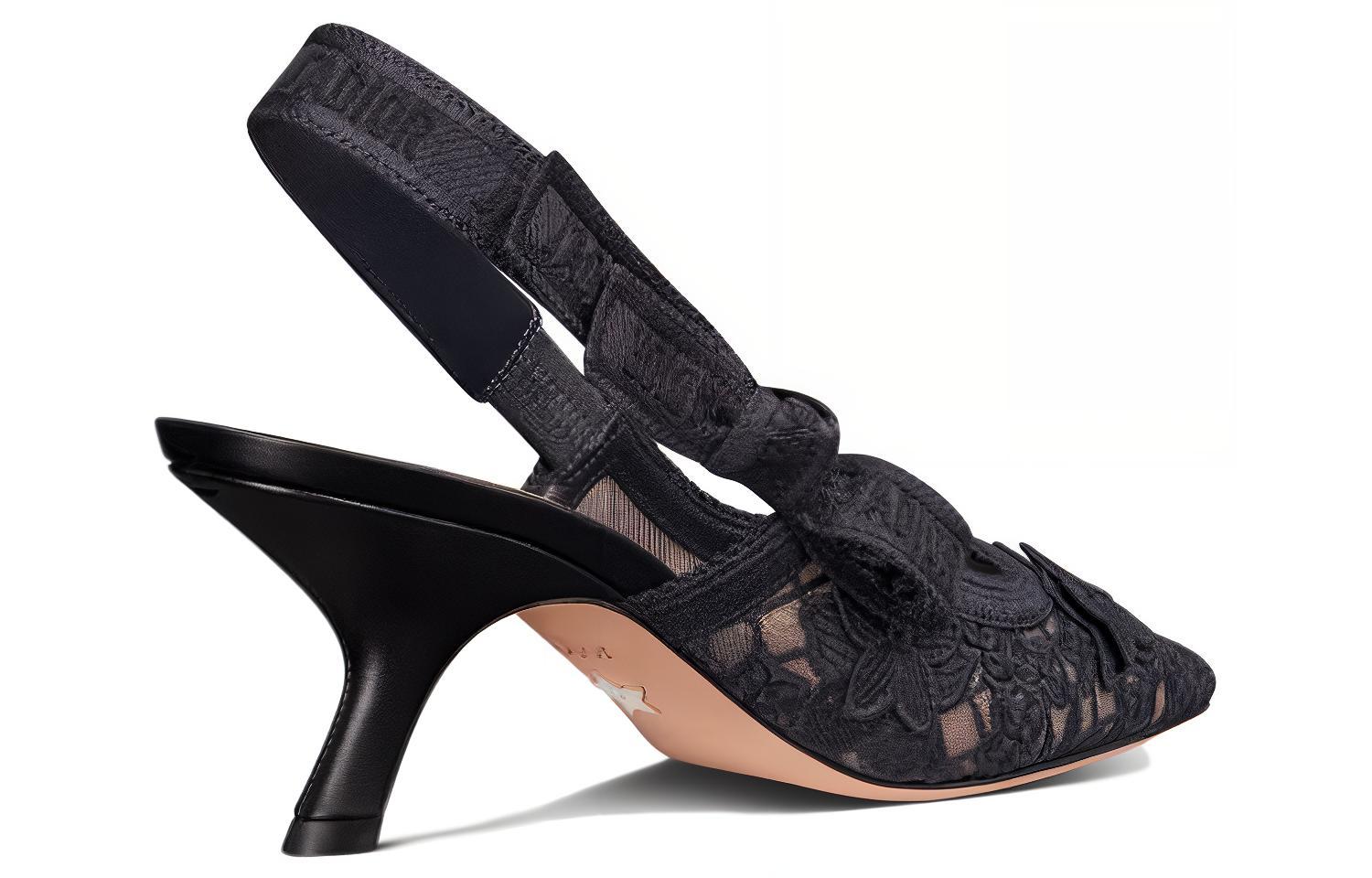 Lookbook (W) 디올 자디올 슬링백 힐 블랙앤화이트 (KDP866KPY_S37U) KCV038FWU_S22N