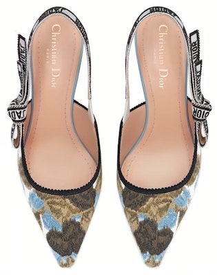 (Women) Dior J'Adior Slingback Heels 'Blue Black' KCP761HFL_S18N Purchase (Women) Dior J'Adior Slingback Heels 'Blue Black' KCP761HFL_S18N