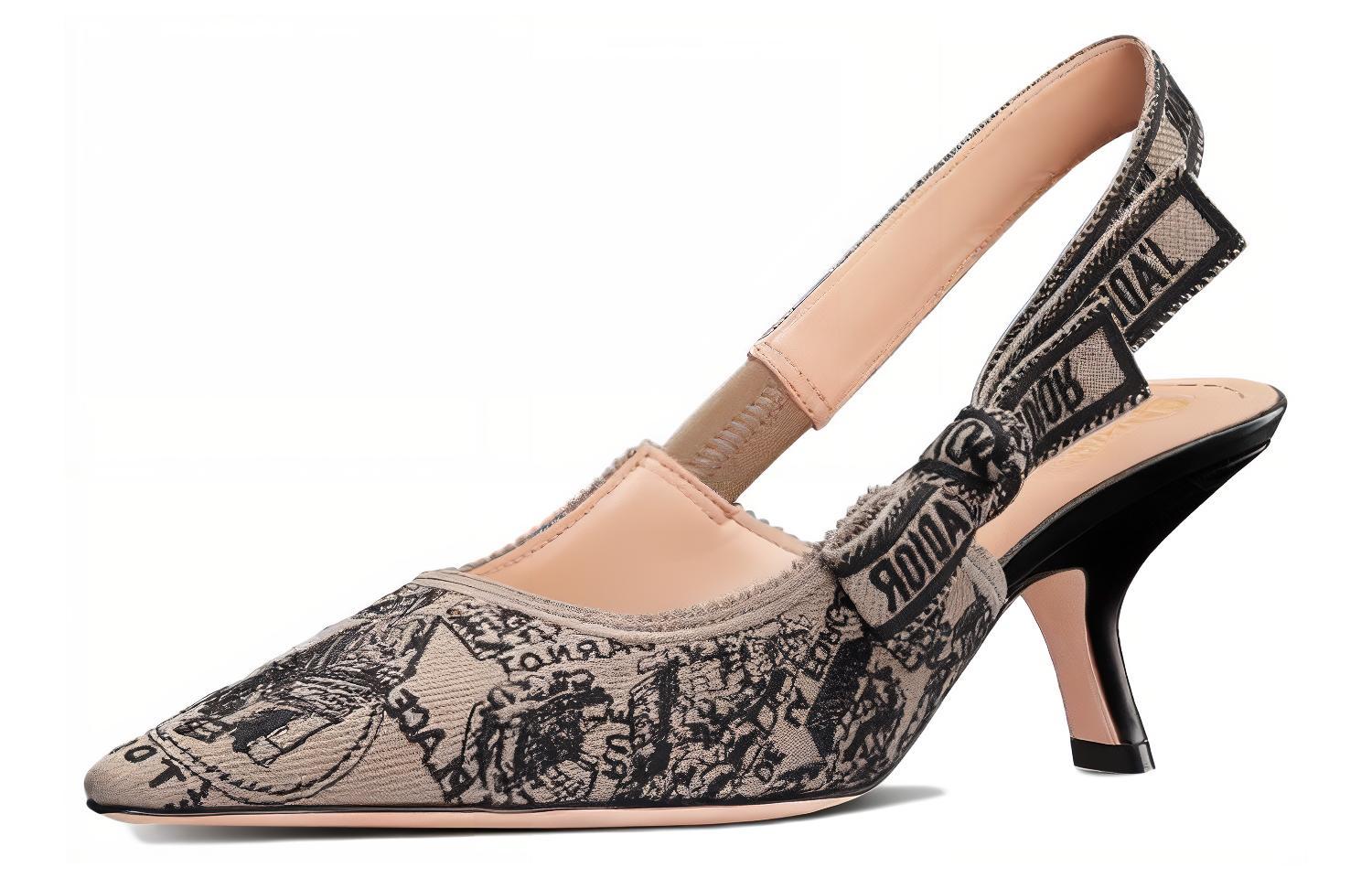 (Women) Dior J'Adior Slingback High Heel 'Brown' KDP761TJE_S34G