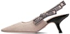 (W) Dior J'Adior Slingback High Heel 'Kanvas Sulam Bunga Raya dengan Reben' KDP919JUR_S08U