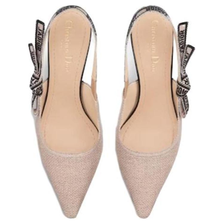Purchase (Women) Dior J'Adior Slingback High Heel 'Embroidered Hibiscus Canvas with Bow' KDP919JUR_S08U